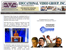Tablet Screenshot of evgondemand.com